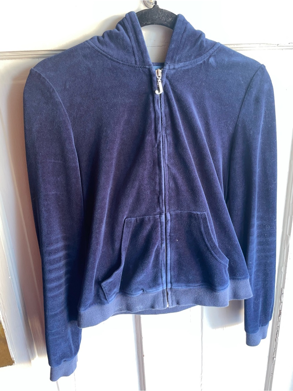 Girls Juicy Couture Navy Velour Matching Set- Hoodie and Sweats